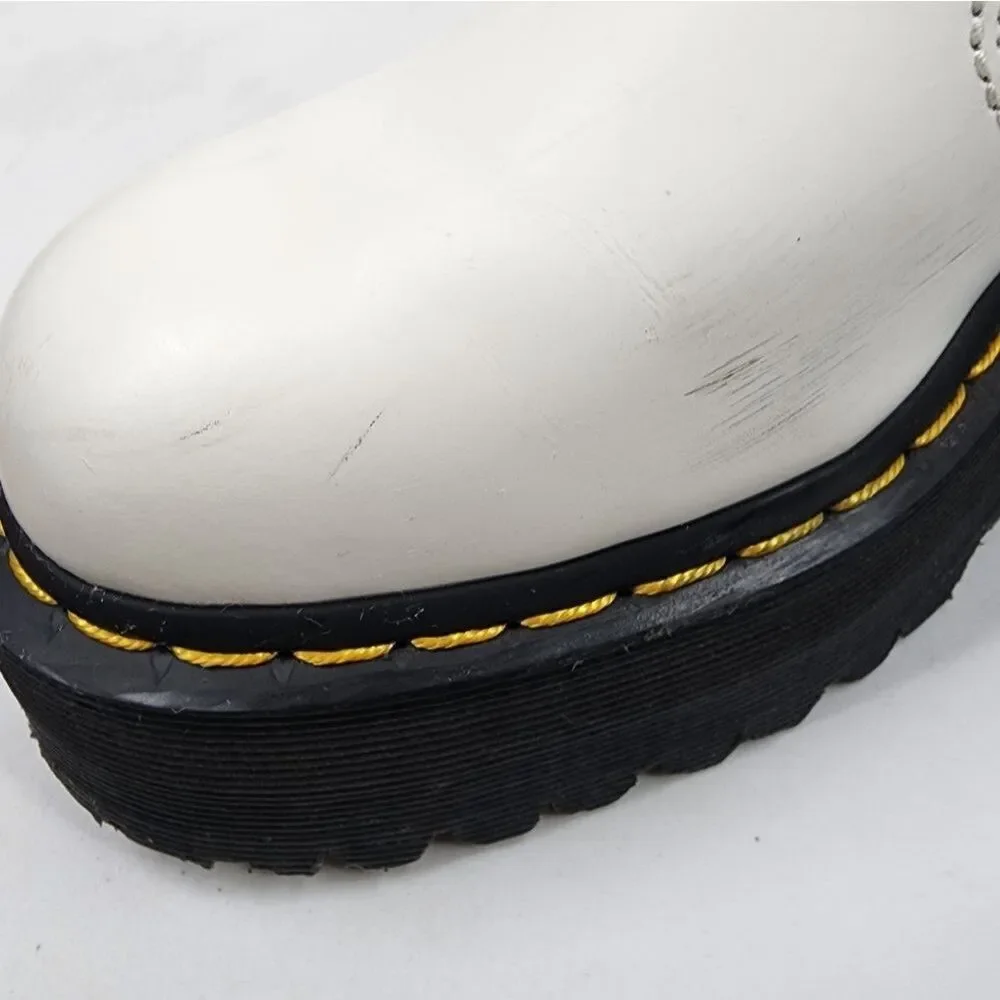 Dr. Martens 2976 Quad white Chelsea boots size 7